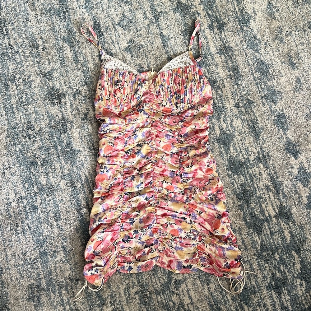 PERFECT FOR SUMMER!! Beautiful multi-color mini dress!!